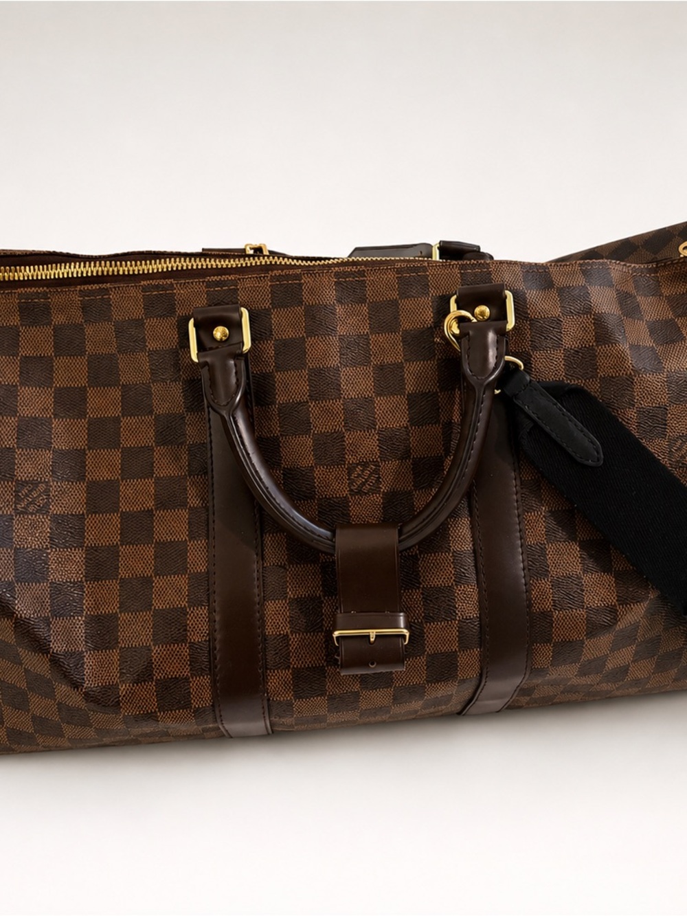 Louis Vuitton Brown Damier Ebene Canvas Duffel Bag